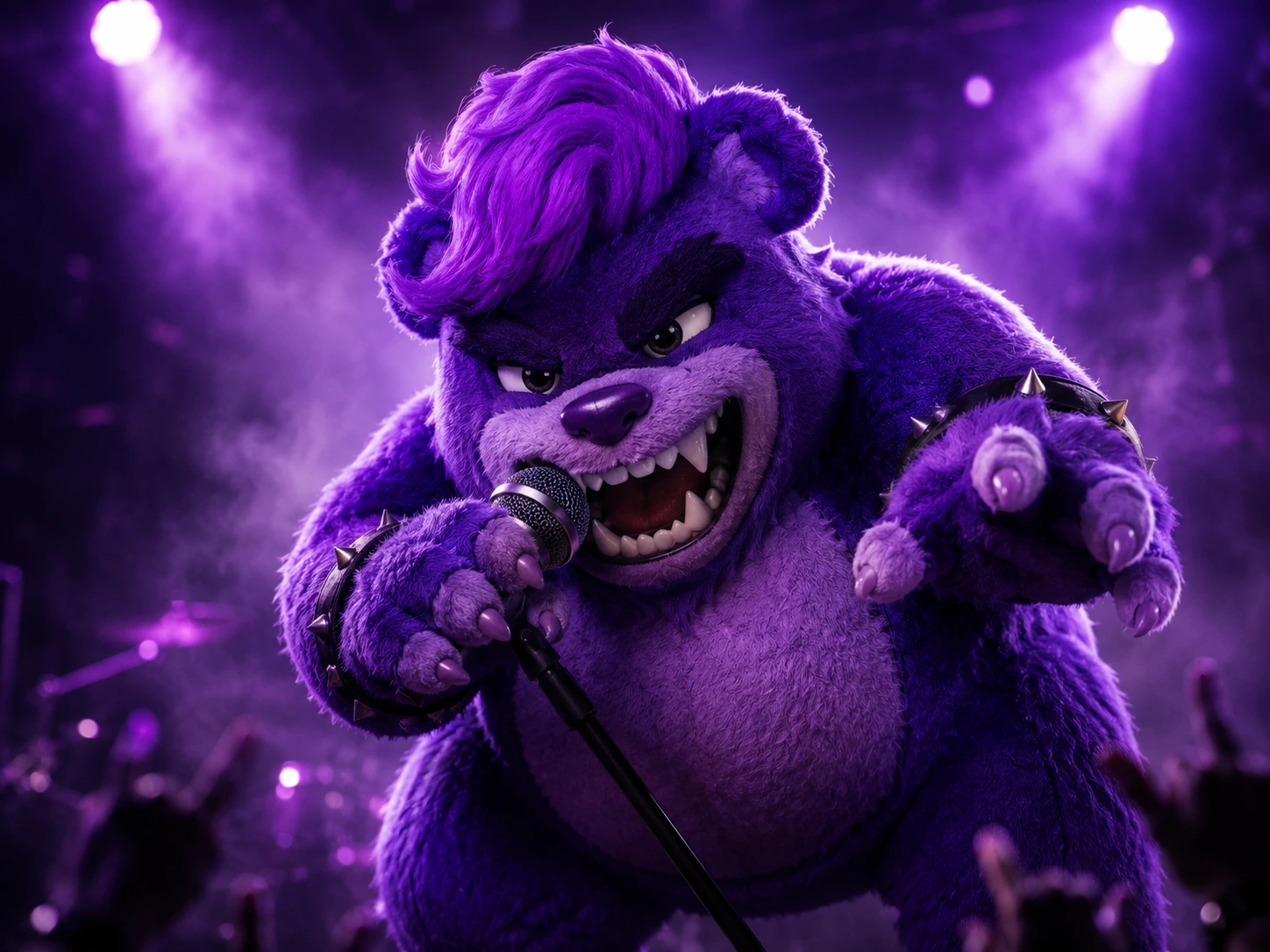 The Monsters singer performing live