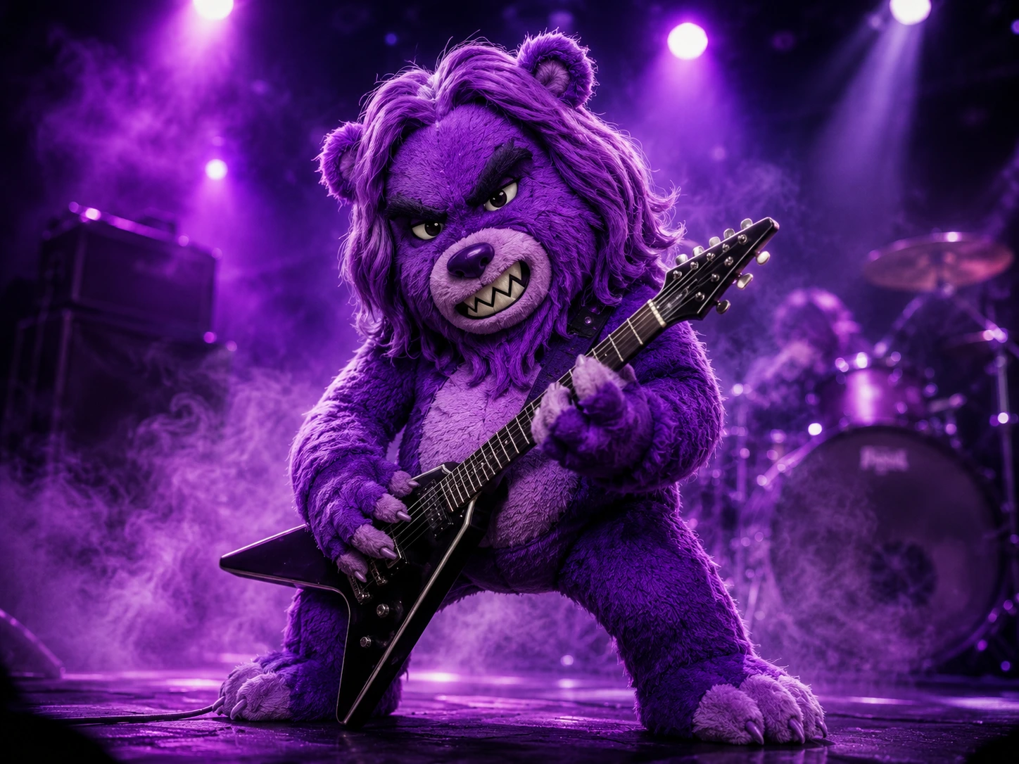 The Monsters guitarist performing live